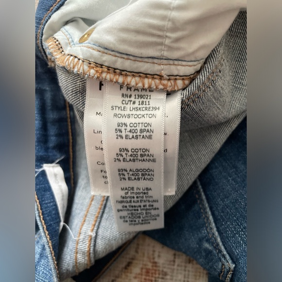 FRAME denim high skinny crop jeans - Picture 3 of 7